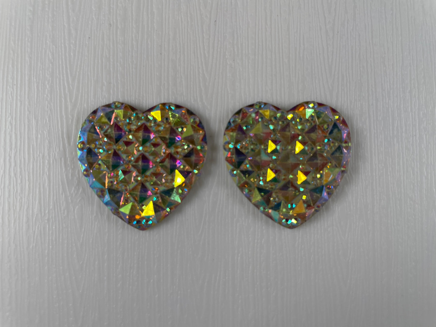 AB Colour Heart Shape Resin