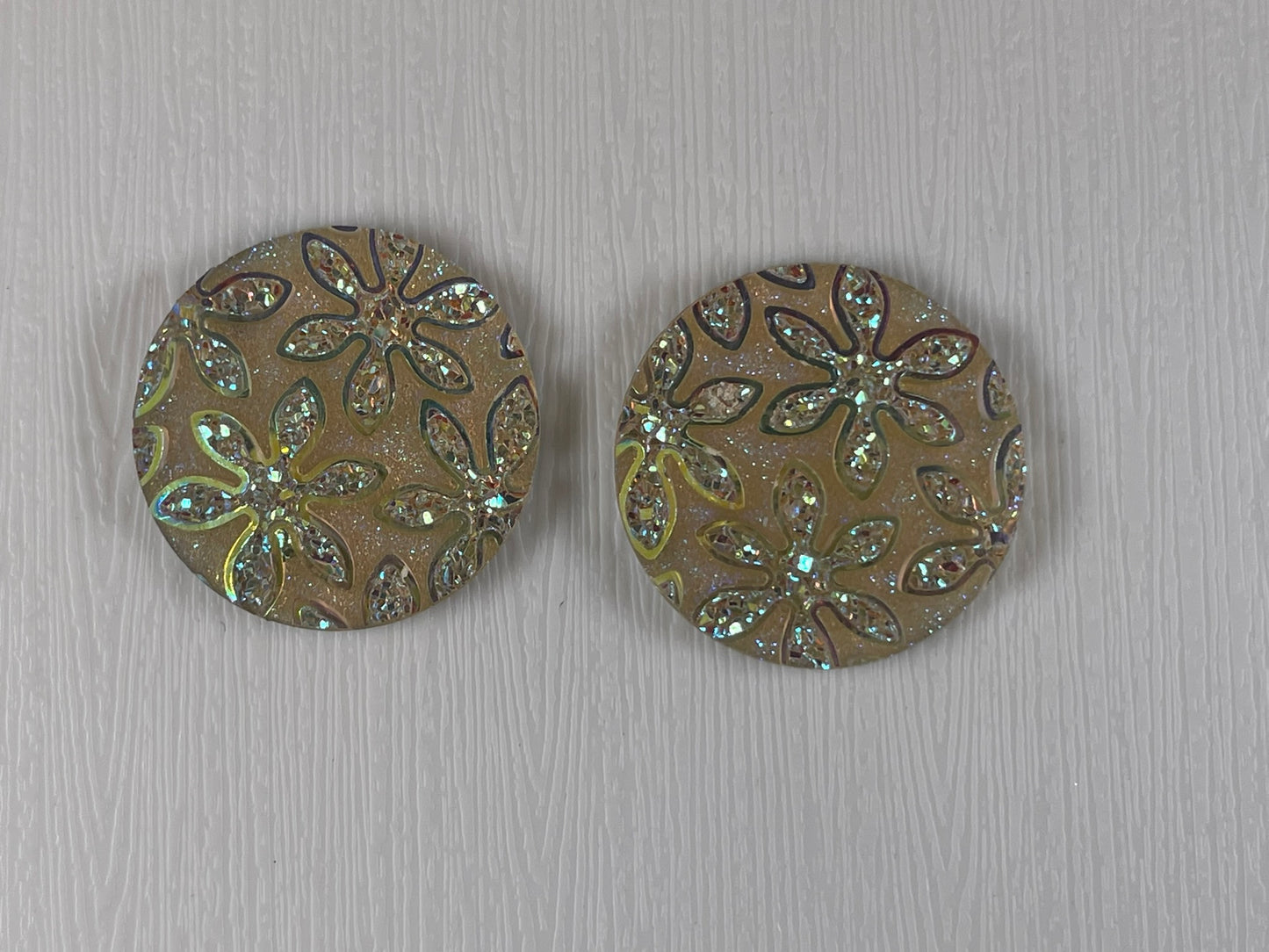 AB Resin Round Flower flatback