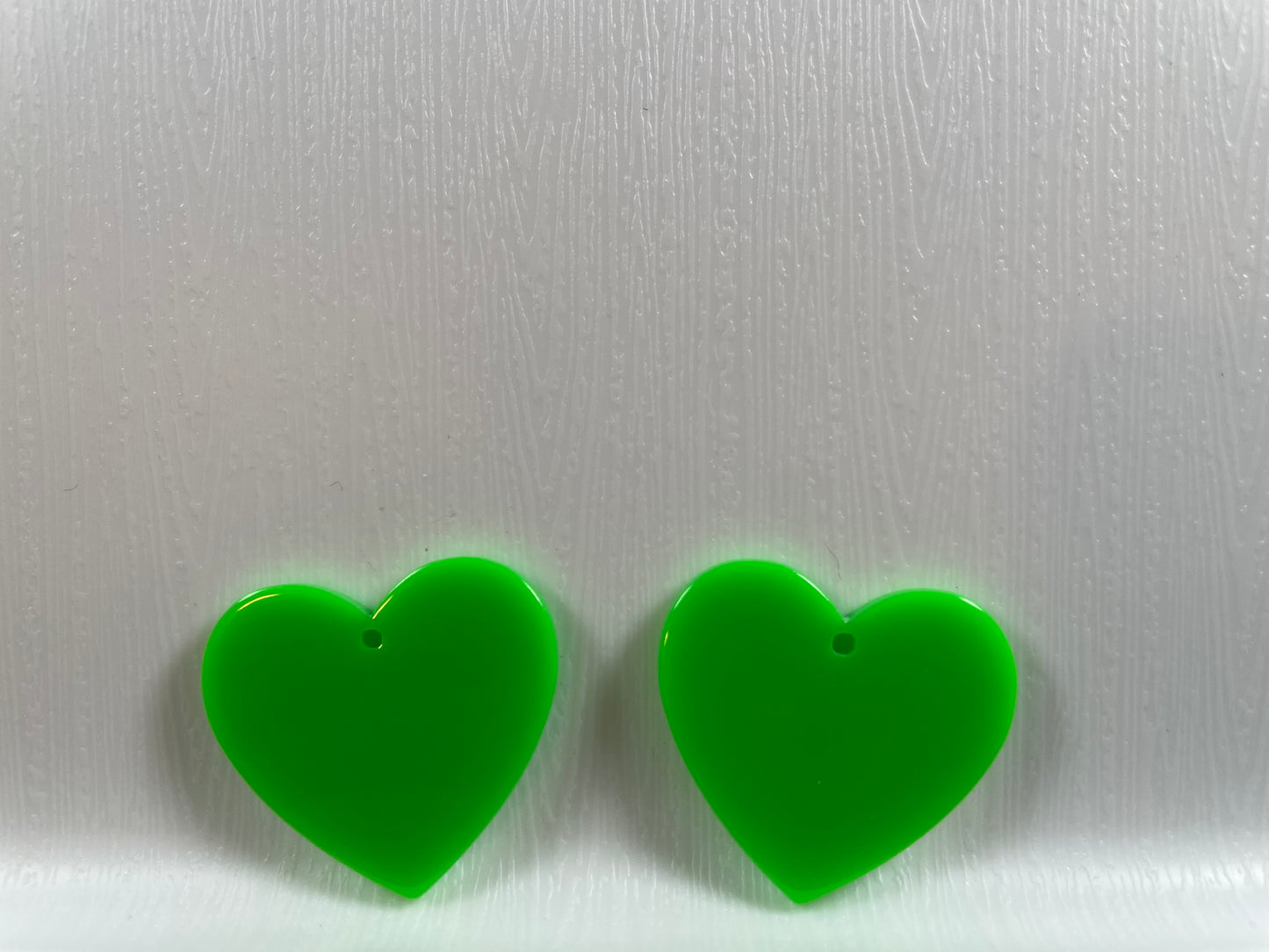 Neon Heart Cabochons Flatback (1 Piece)