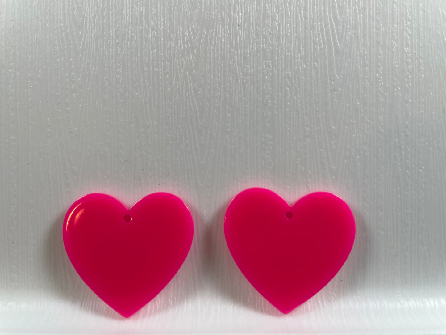 Neon Heart Cabochons Flatback (1 Piece)