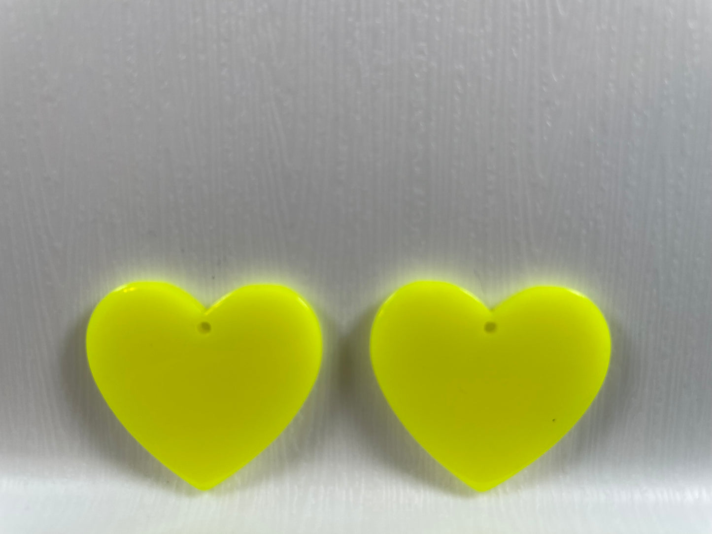 Neon Heart Cabochons Flatback (1 Piece)