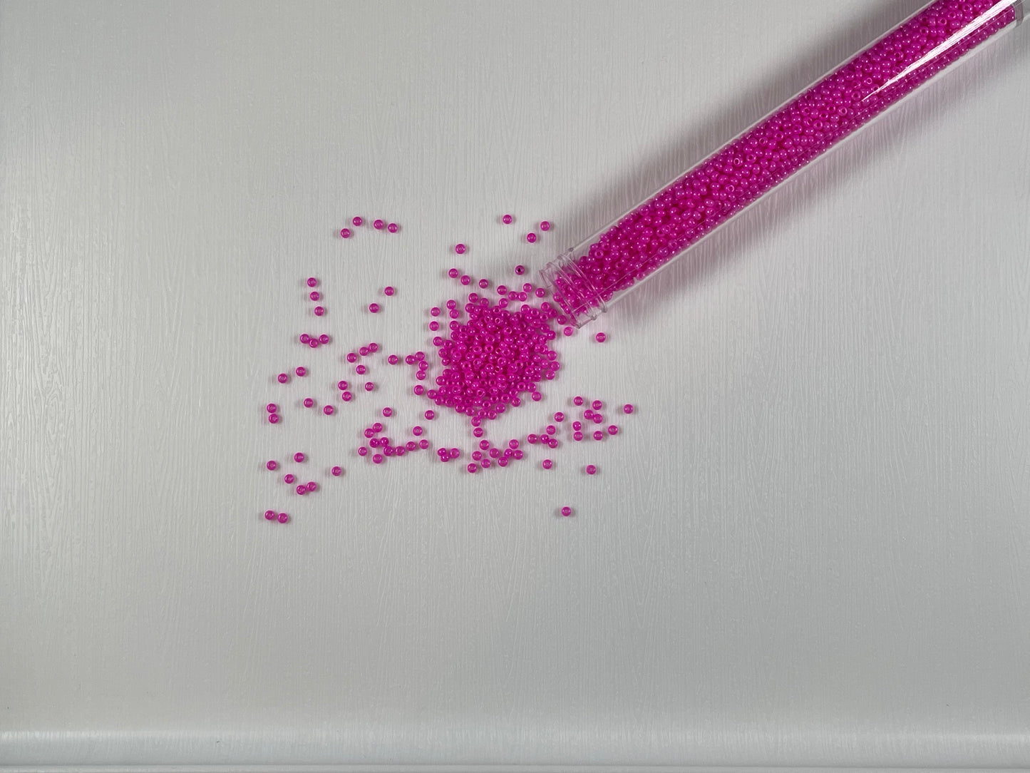 (Vial) Pink Opaque Seed beads 10/0