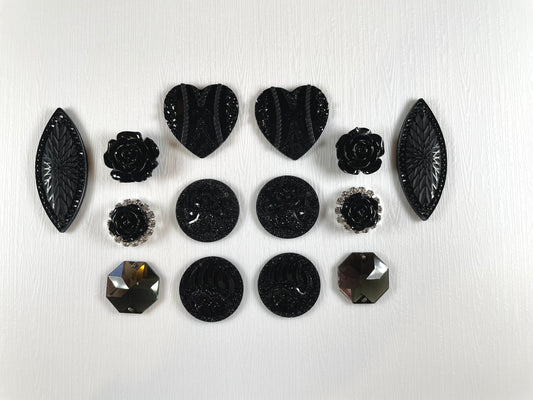 Cabochons Bundle Deals, Black set