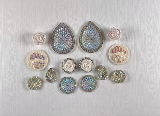 Cabochons Bundle Deals, White Set