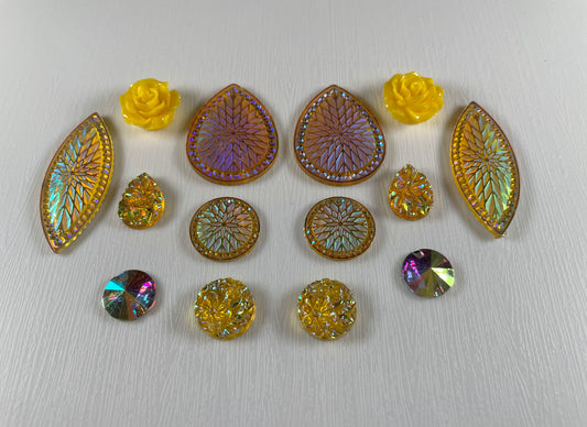 Cabochons Bundle Deals, Yellow Set