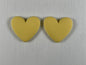 Heart-shaped Cabochons- Matt (1 Piece)