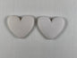 Heart-shaped Cabochons- Matt (1 Piece)