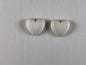 Small Heart-shaped Cabochons- Matt (1 Piece)