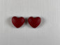 Small Heart-shaped Cabochons- Matt (1 Piece)