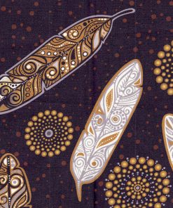 Jackie Traverse Feathers- Metallic Brown and Black