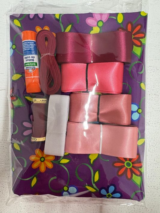 Ribbon Skirt Starter Kits (complete kit) Kokom Flowers 2 Berry