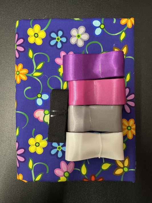 Ribbon Skirt Starter Kits (Basic set) Kokom Flowers 2- Navy 2