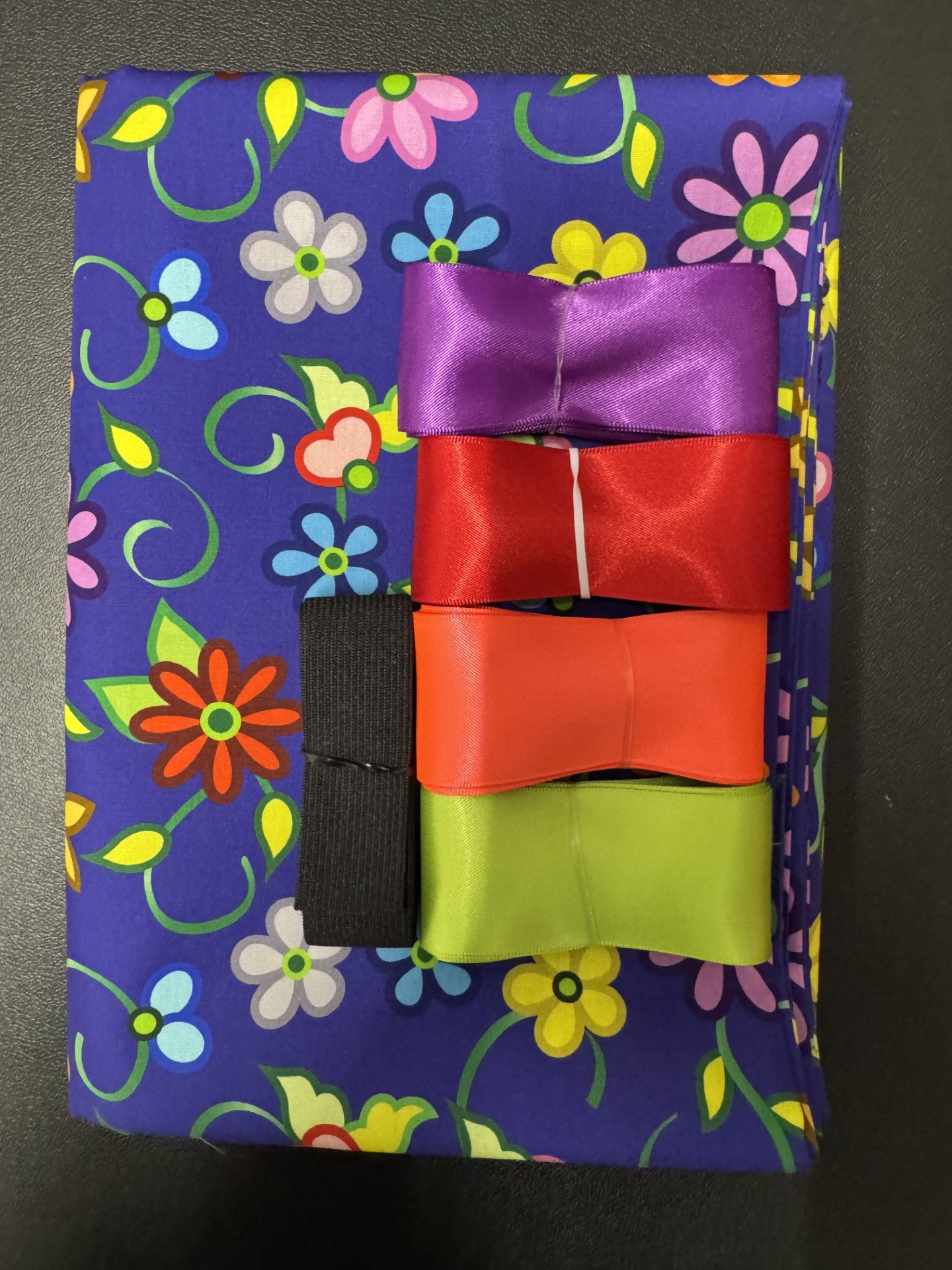 Ribbon Skirt Starter Kits (Basic set) Kokom Flowers 2- Navy 1