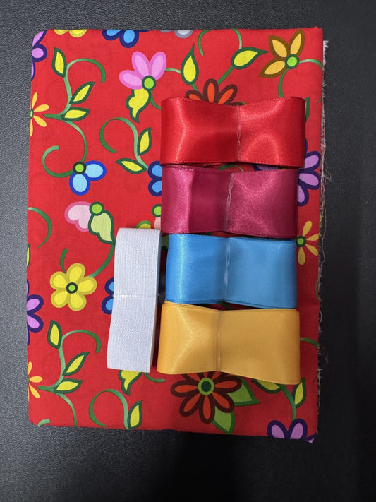 Ribbon Skirt Starter Kits (Basic set) Kokom Flowers 2- Red 1