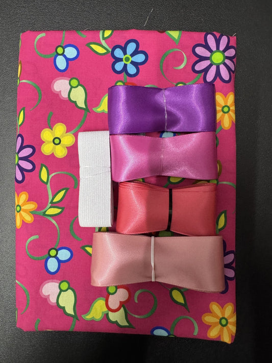 Ribbon Skirt Starter Kits (Basic set) Kokom Flowers 2- Rose 1