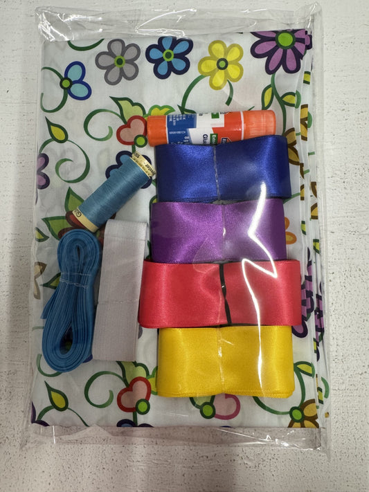 Ribbon Skirt Starter Kits (complete kit) Kokom Flowers 2- White