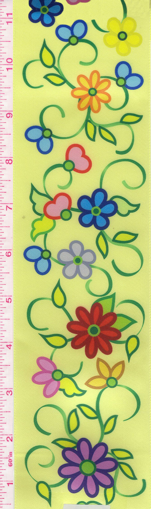 Kokom Flowers 2 RIbbon- butter