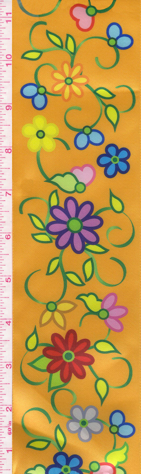 Kokom Flowers 2 RIbbon- Orange