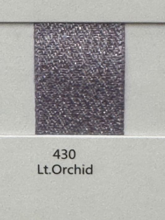 1" Silver Weft Ribbon (Lt Orched)