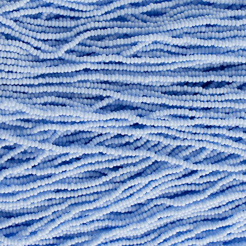 Opaque Powder Blue Strung- Czech Seed Beads size 13