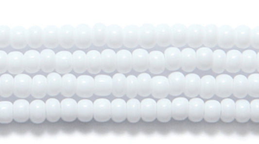 (Hank) White Opaque Seed beads 10/0