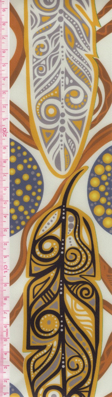 Feather Satin Ribbon (RI-FETH-IVRY)