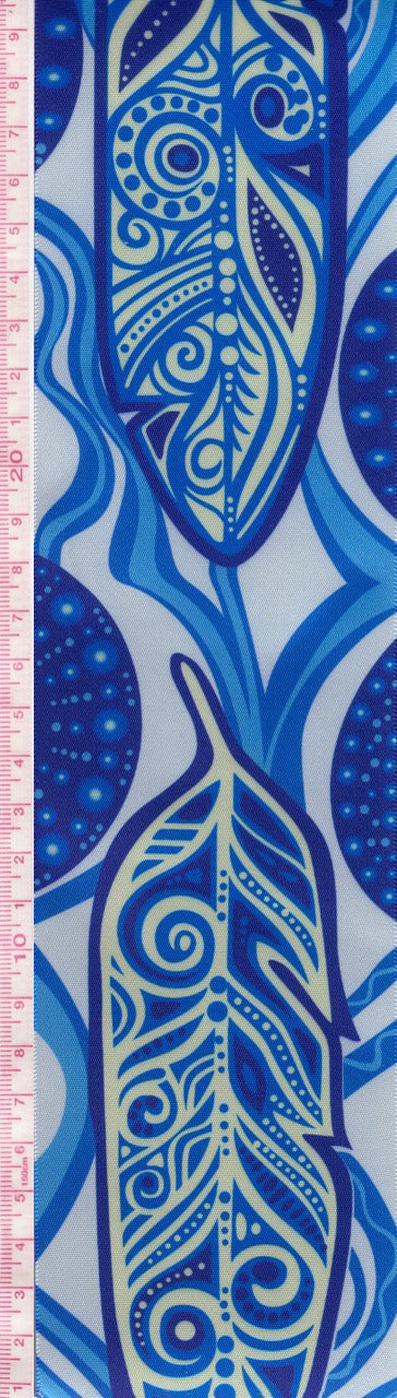 Feather Satin Ribbon (RI-FETH-SKY)