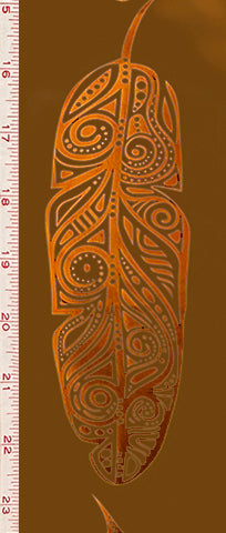 Feathers Metallic Ribbon (RI-FTHM-CBRN)