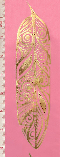 Feathers Metallic Ribbon (RI-FTHM-GBBL)