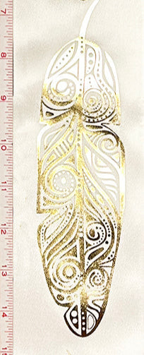 Feathers Metallic Ribbon (RI-FTHM-GIVR)