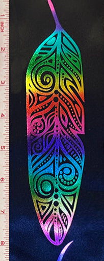 Feathers Metallic Ribbon (RI-FTHM-RBLK)