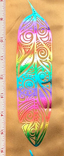 Feathers Metallic Ribbon (RI-FTHM-RBRN)