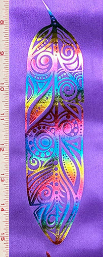 Feathers Metallic Ribbon (RI-FTHM-RPUR)