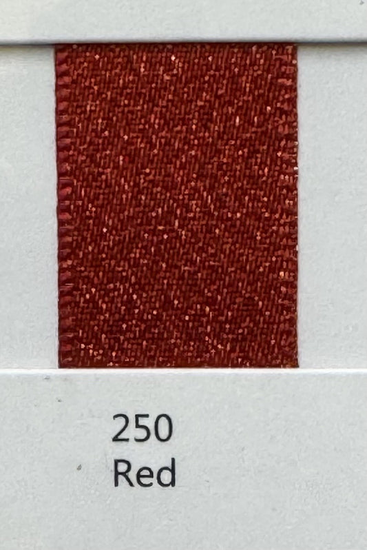 1" Gold Weft Ribbon (Red)