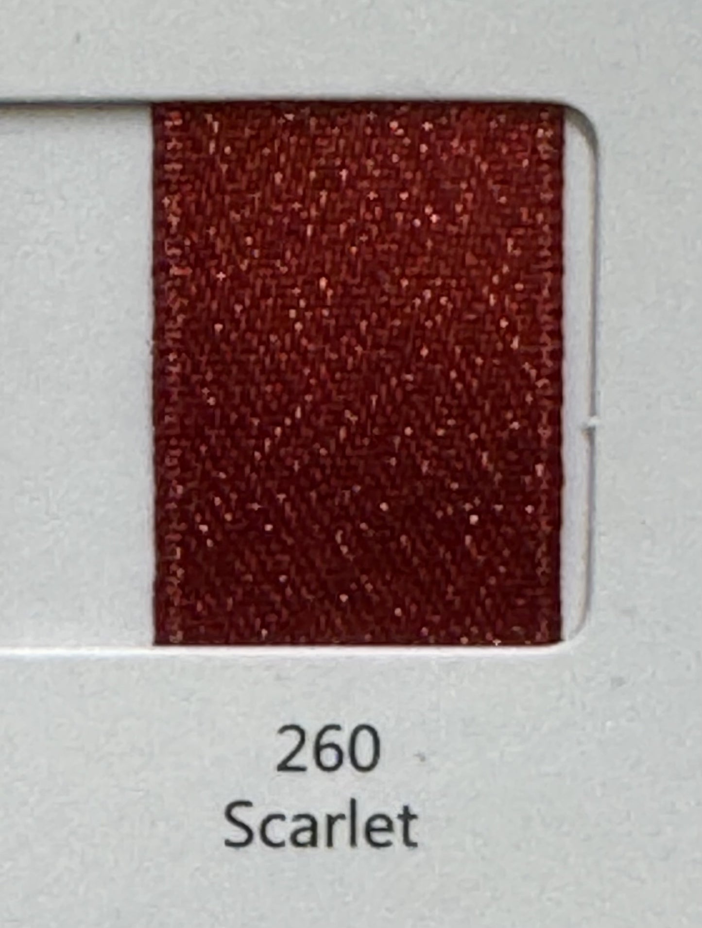 1" Gold Weft Ribbon (Scarlet)