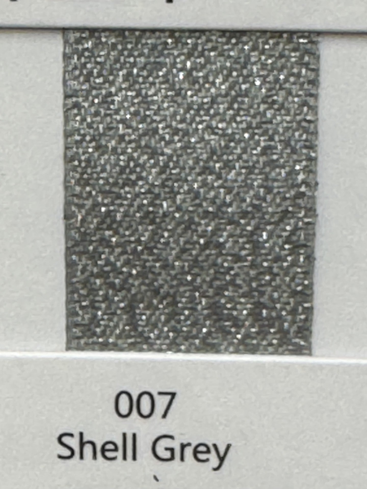 1" Silver Weft Ribbon (Shelly Grey)