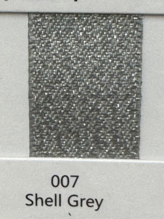 1" Silver Weft Ribbon (Shelly Grey)