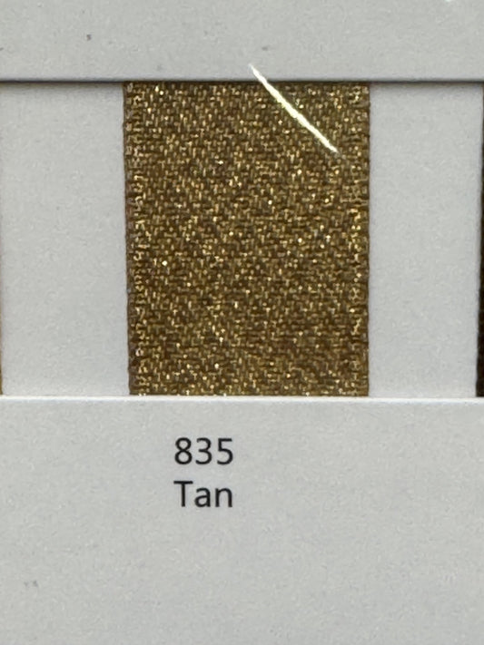 1" Gold Weft Ribbon (Tan)
