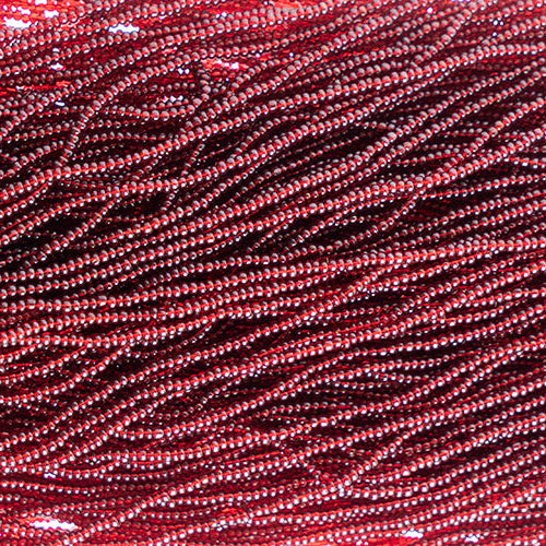 Transparent Dark Red Strung- Czech Seed Beads size 13