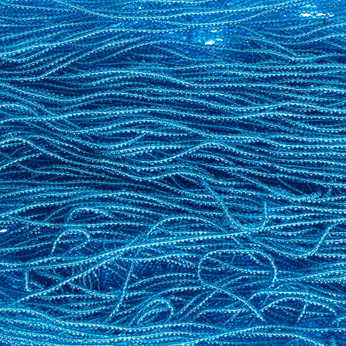 Transparent Medium Aqua Strung- Czech Seed Beads size 13