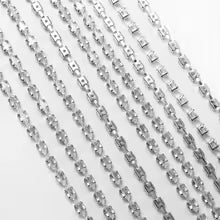 True zircon clear Navette Zirconia Cup: 24k White Gold Plated Chain