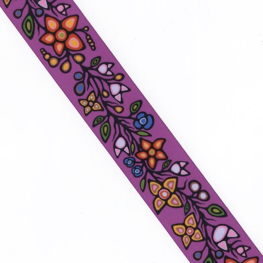 Ojibway Florals Ribbon- RI-JTF1-MOSS