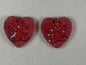 Heart Bear Paw Cabochons (1 piece each)